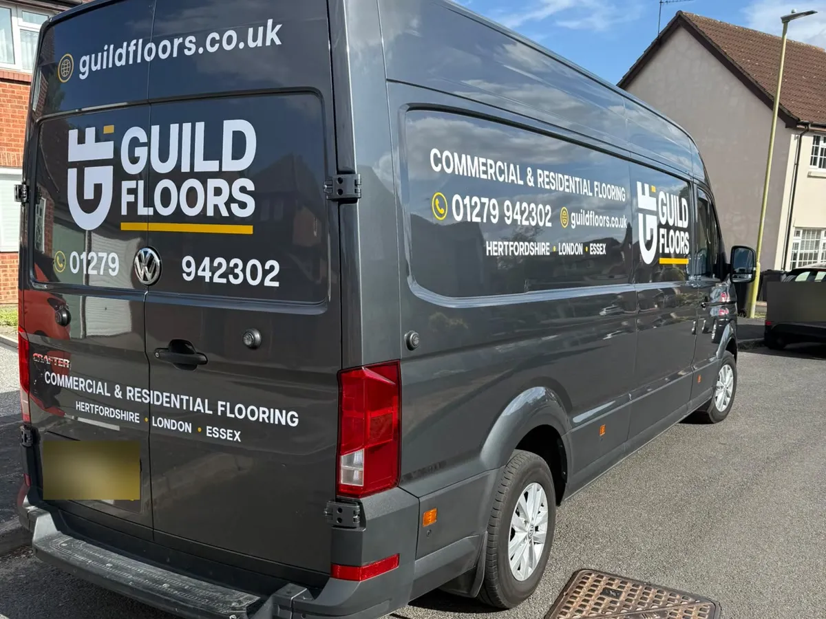 A Guild Floors van in the new livery